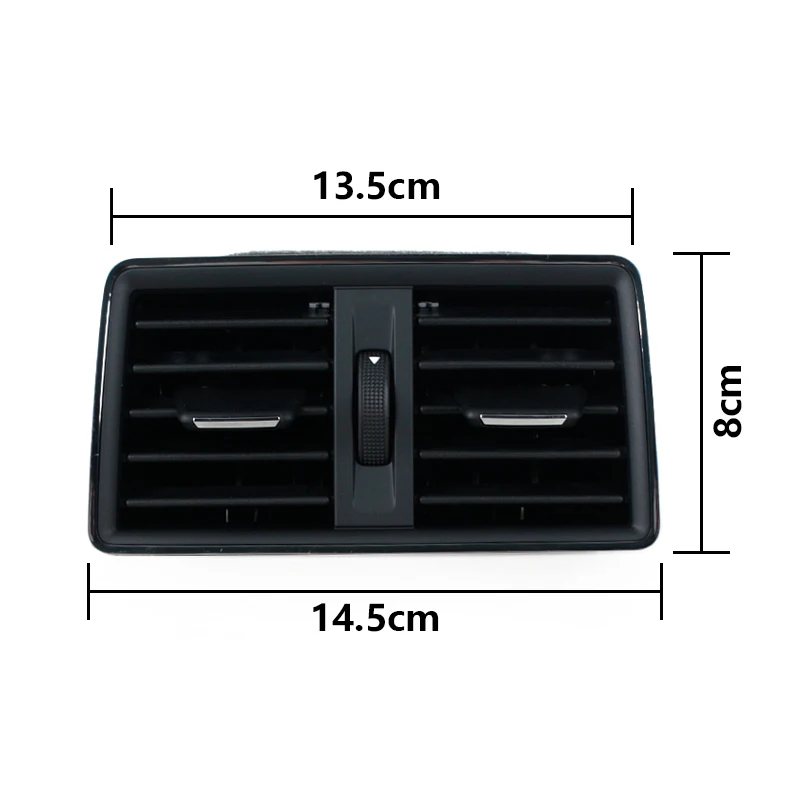 Chrome Car Armrest Air Vent Outlet For Skoda Superb 2016 2017 2018 2019 Box Rear Row Air Conditioner Outlet Conditioning