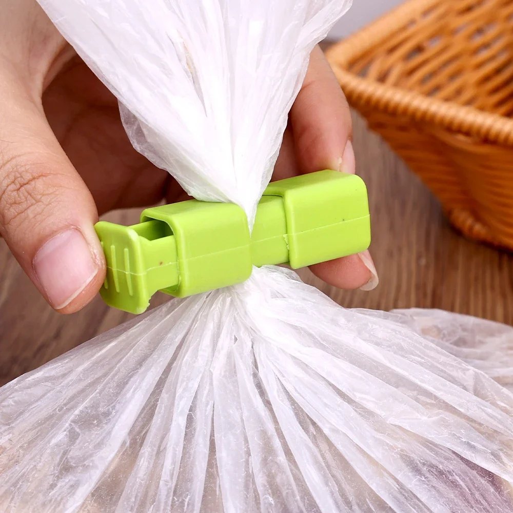 Reusable Food Sealing Clips Plastic Pocket Sealing Clamp Snack Bread Bags Clips Food Fresh-Keeping Spring Sealer Storage Clamps