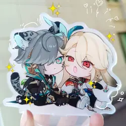 Game Genshin Impact Kaveh Alhaitham Q Version Swing Acrylic Stand Display Model Plate Cosplay Collection Decor Birthday Gift