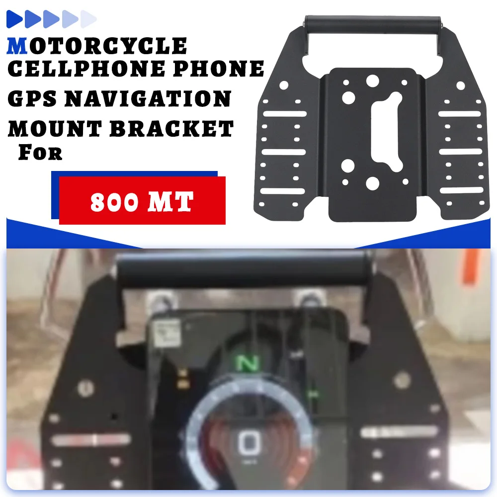 

For CFMOTO 800 MT-X MTX 2024 2025 Motorcycle Phone Stand Holder GPS Navigation Bracket Plate Extension Bar Accessories
