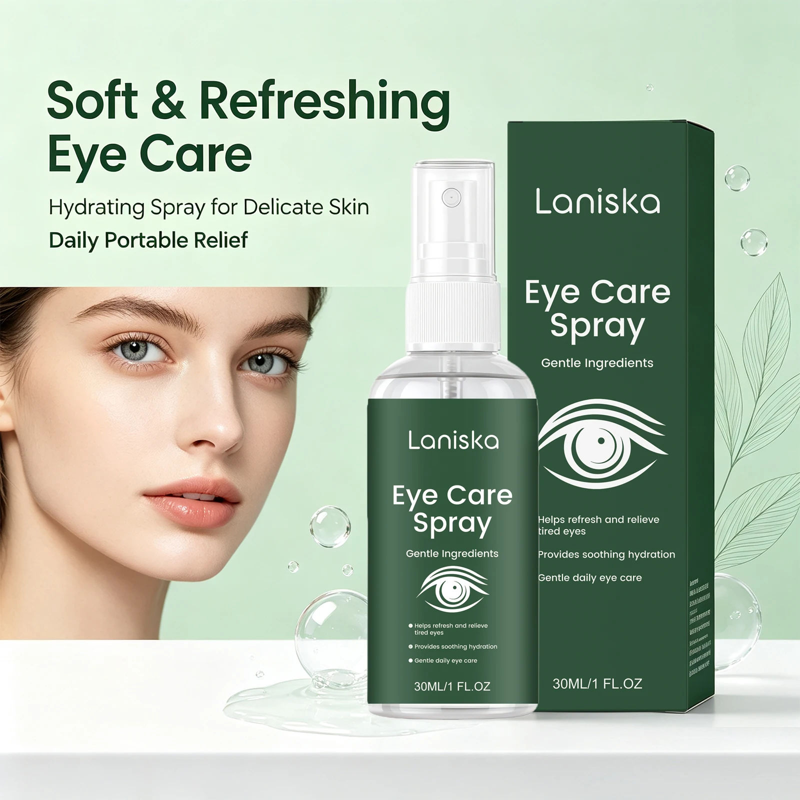 Eye Care Spray Relieve Screen Eye Fatigue Dry Strain Hydrate Delicate Periorbital Skin Anti Fine Lines Daily Eye Relax Mist