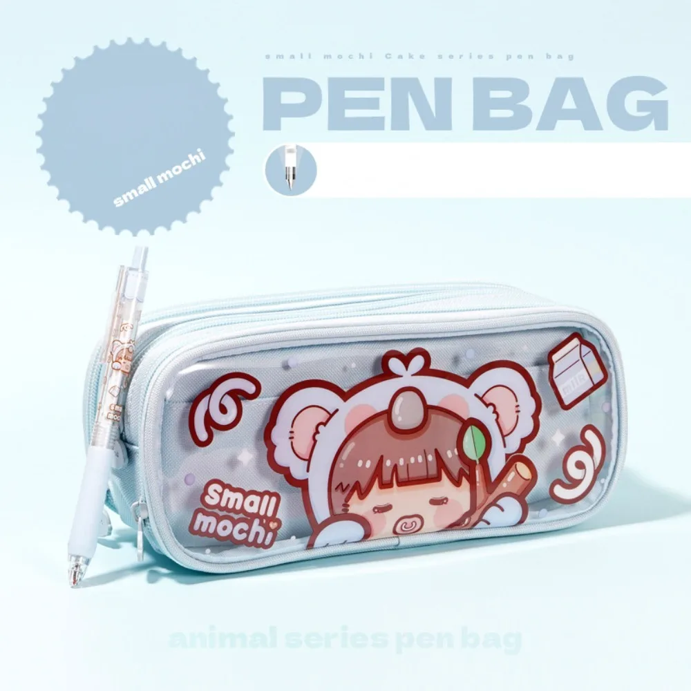 Small Mochi Small Mochi Pencil Bag Multi-layered Large Capacity Stationery Box Multi-functional Oxford Pen Cases