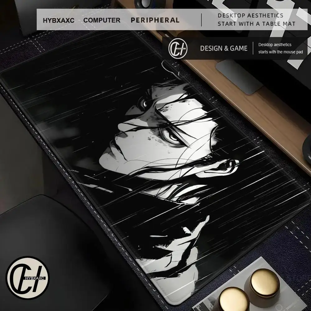 Gamer Mousepad HD Print Table Mat Anime Mouse Mat Game Professional Large Non-Slip Mouse Pad XXL Locking Edge HYBXAXC Desk Pad