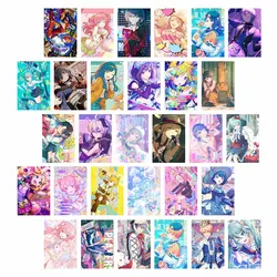 10/30 PCS PJSK Project Sekai Poster Cards Set DIY Home Dorm Decoration Mural Prints Wall Collage Kit Teens Gifts