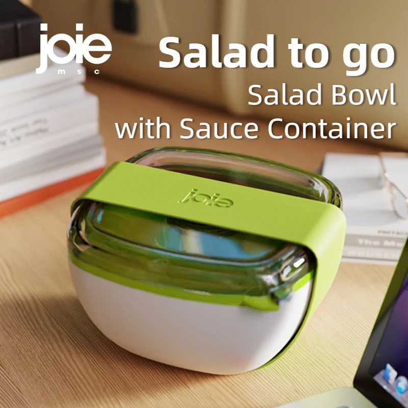 joie Salad To Go Salad Box With Sauce Container Fruit Vegetable Large Salad Bowl With Lid For Takeout Lunch Box Food Container