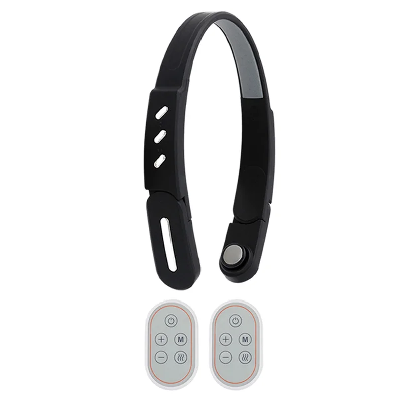 AA20-Anti insomnie musique électrique masseur de tête EMS soulagement des maux de tête Migraine compresse chaude Massage Temple Instrument