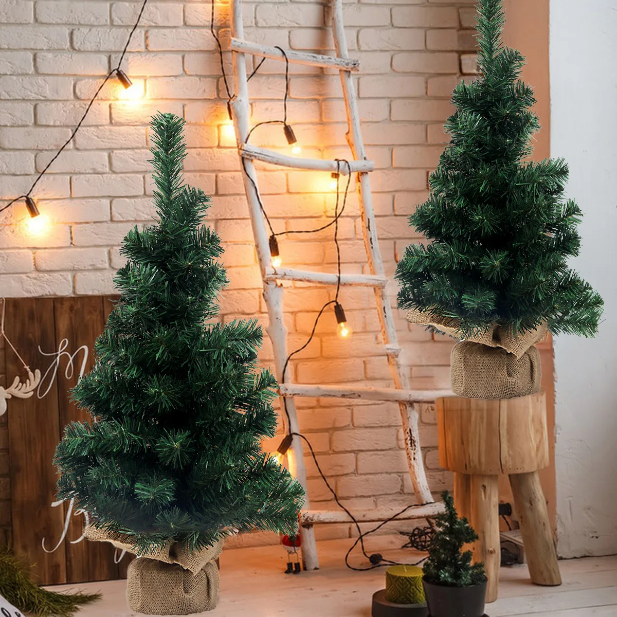 15-60CM Christmas Tree Restaurant Tea Table Festival Scene Atmosphere Layout Props Desktop Ornaments Christmas Decoration Nordic