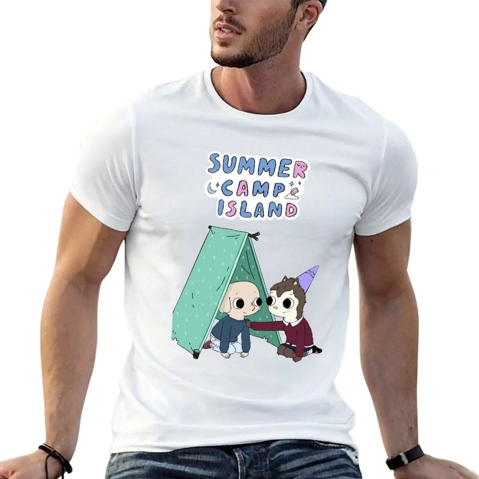 

Summer Camp Island happy summer T-Shirt funny t shirts dark humor cotton tshirt 100% T-Shirt
