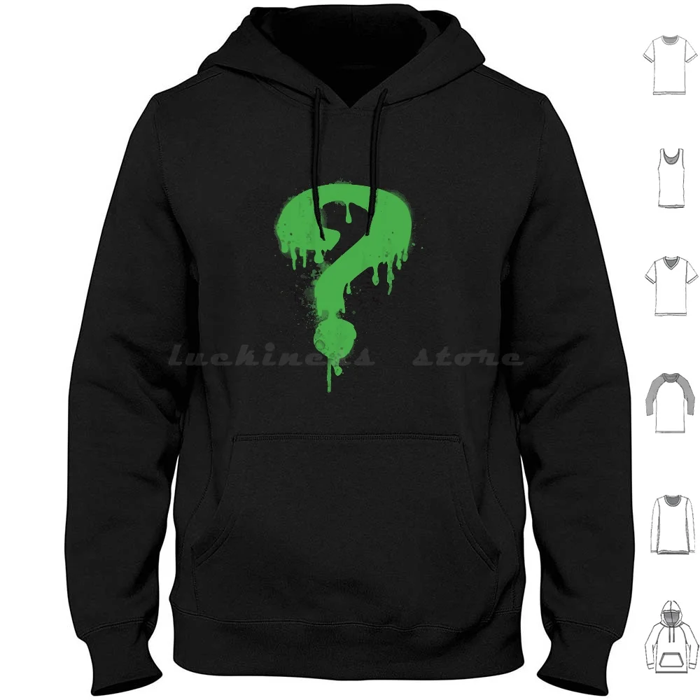 Riddler Question Mark Hoodies Long Sleeve Riddler The Riddler Edward Nygma Penguin Question Mark Nygmobblepot Comics