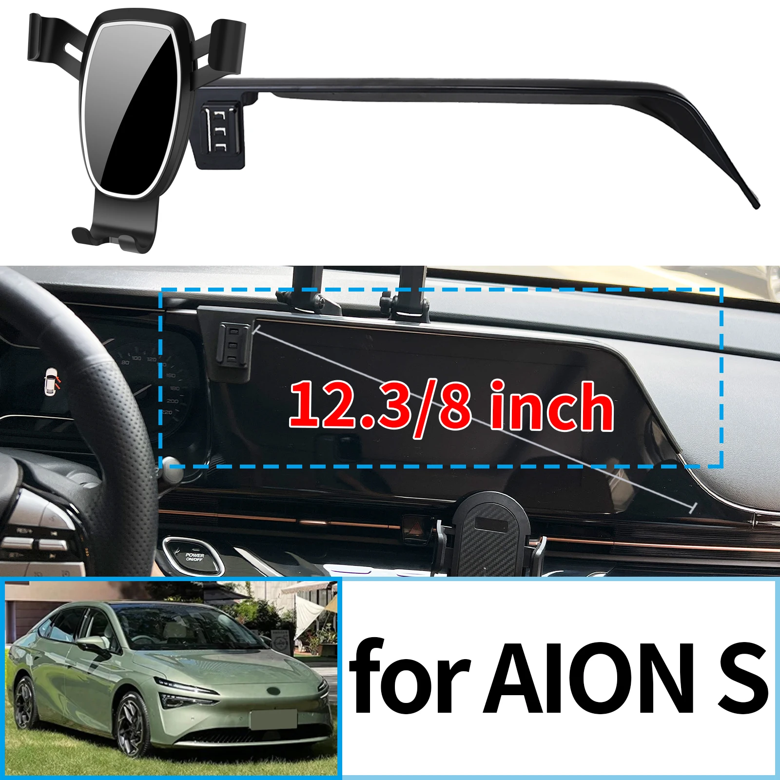 

fit for AION S 12.3 inches 2024 2025 Navigation Bracke Screen Base Phone Holder Mount Car ​​accessoires
