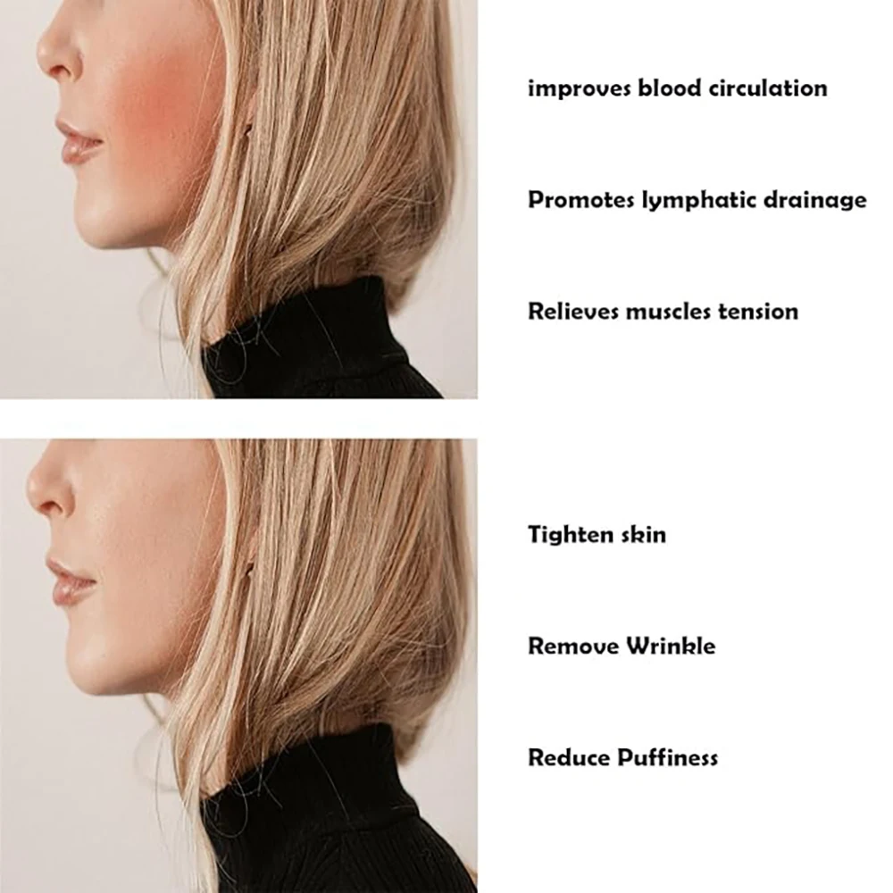 2 pcs Scraping BOARD ชุด Jade Roller Skincare Kit Face Oil Face Anti-Aging ชุดล้อ Face Roller Body Scraper คอ Facial เครื่องมือ