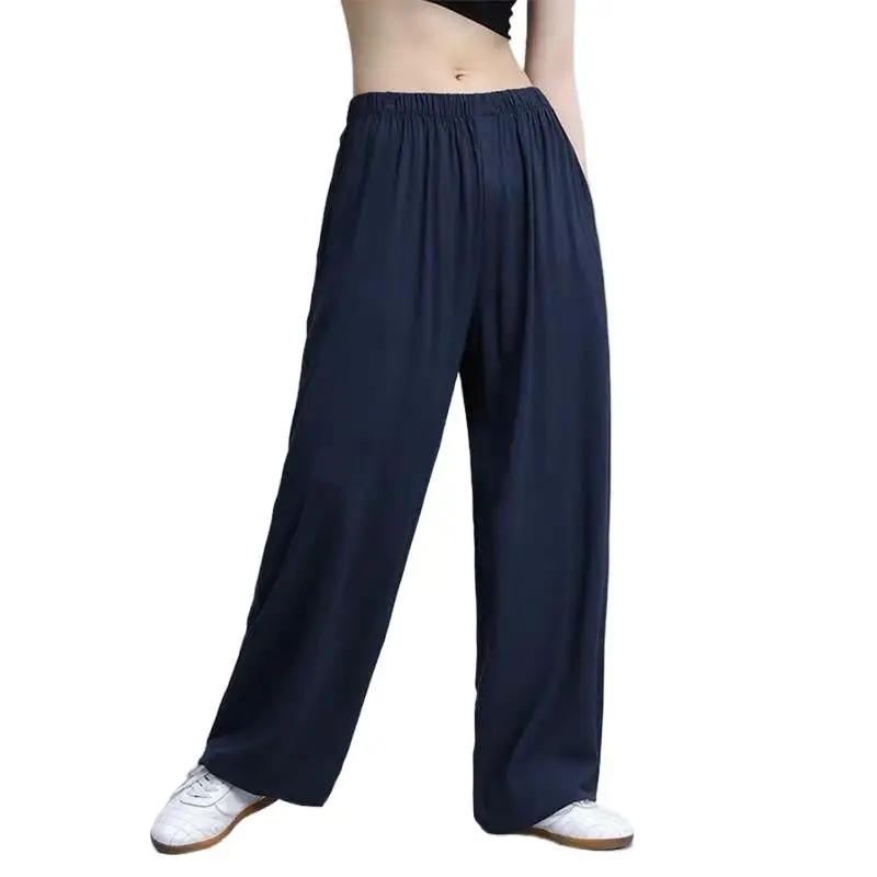 

Plus Size m-6xl 7xl Men High waist Straight Trousers 2024 Summer Fashion Wide Leg Pants casual loose long pants Black Navy Blue