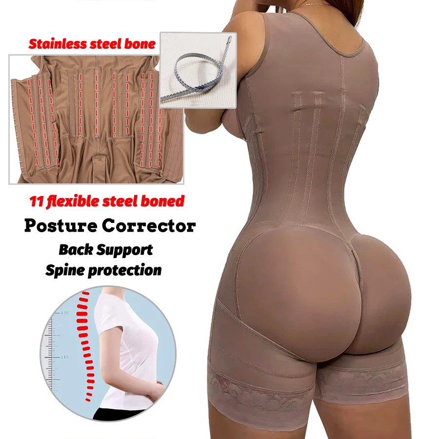 Yüksek Sıkıştırma Kuşak Şekillendirici Kolombiyalı Fajas Shapewear Doğum Sonrası Göbek düz Kılıf Bel Eğitmen Kemerleri Kadın Aşırı Korse