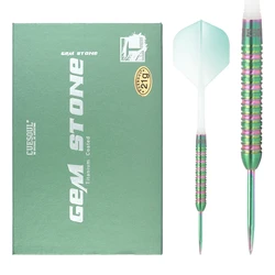 CUESOUL Green GEM Stone 21g Steel Tip 90% Tungsten Darts