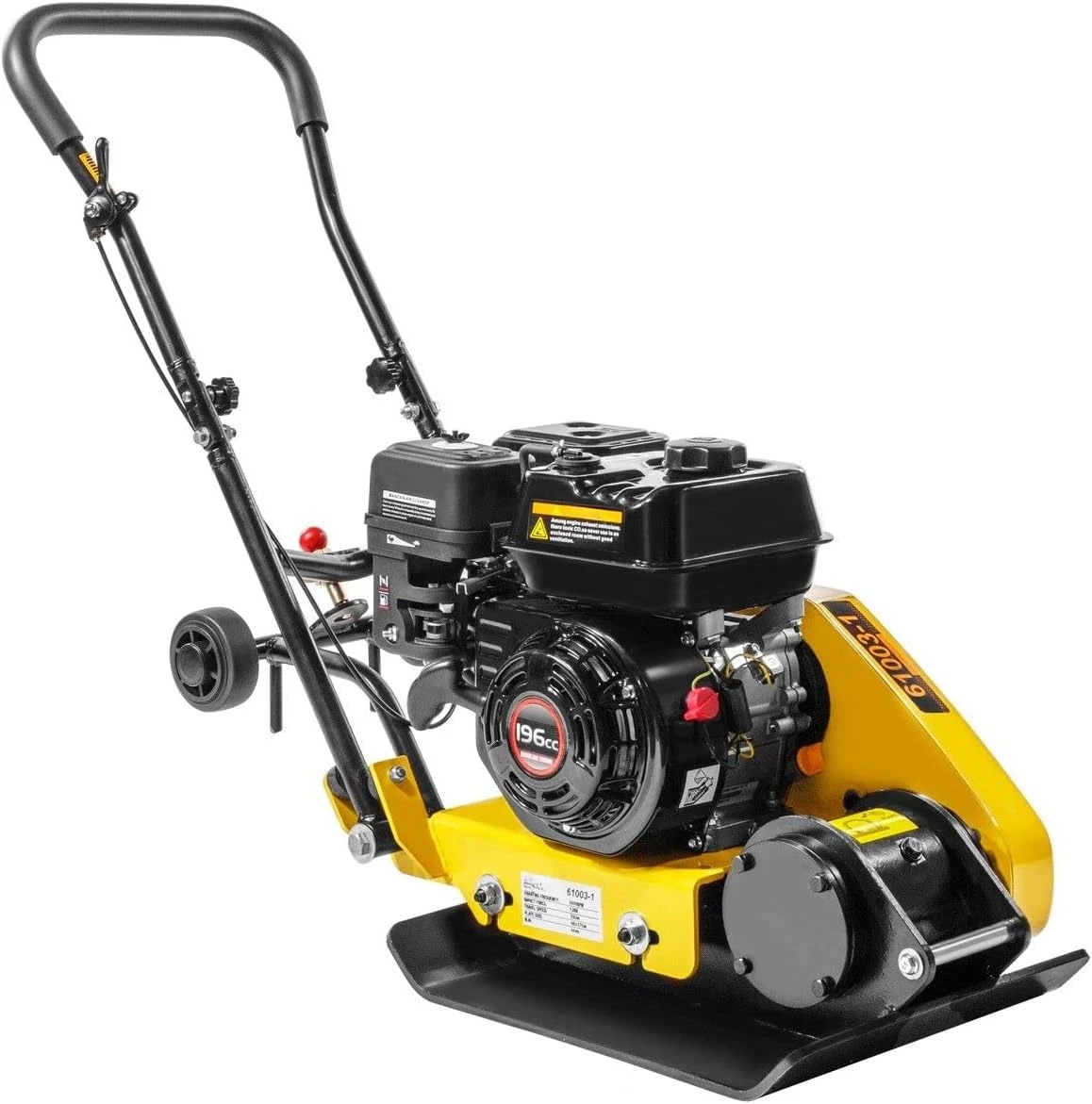 Compaction Force 20 x 14 inch Plate Compactor w/Built-in Wheel