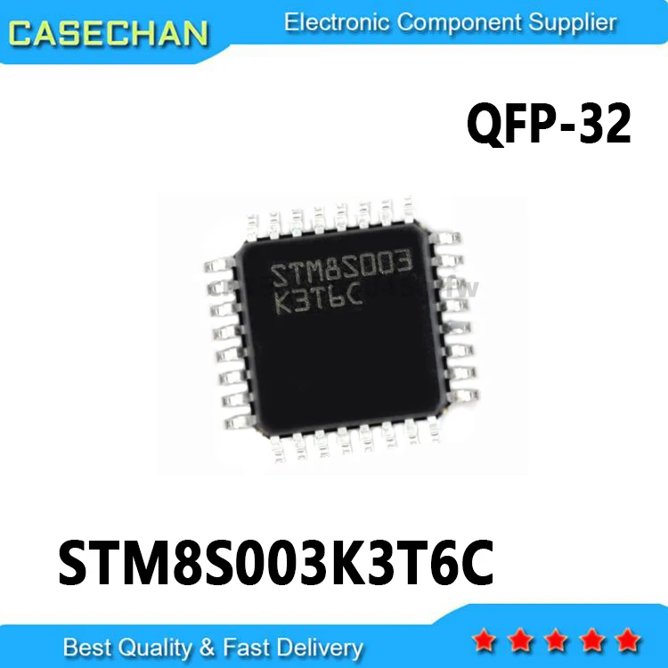 

10PCS New and Original STM8S003 STM8S003K3T6C QFP 32Pins