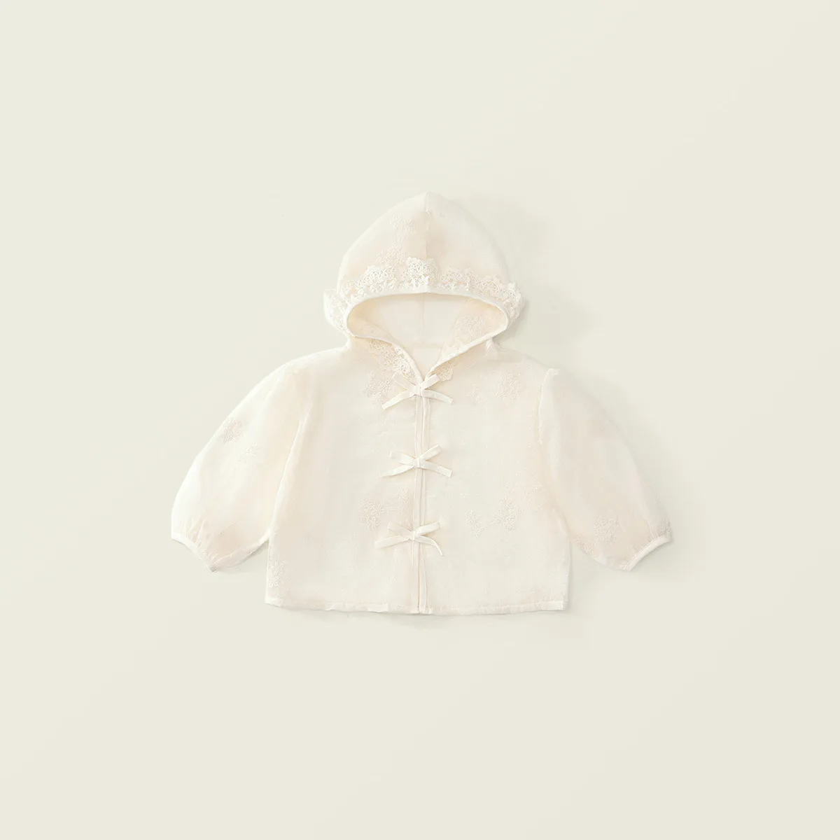 Girls Lace Sun Protection Hoodie 2025 Summer UV Defense Cute Lightweight Cover Up Jacket Breathable Sheer Layer for Baby Toddler