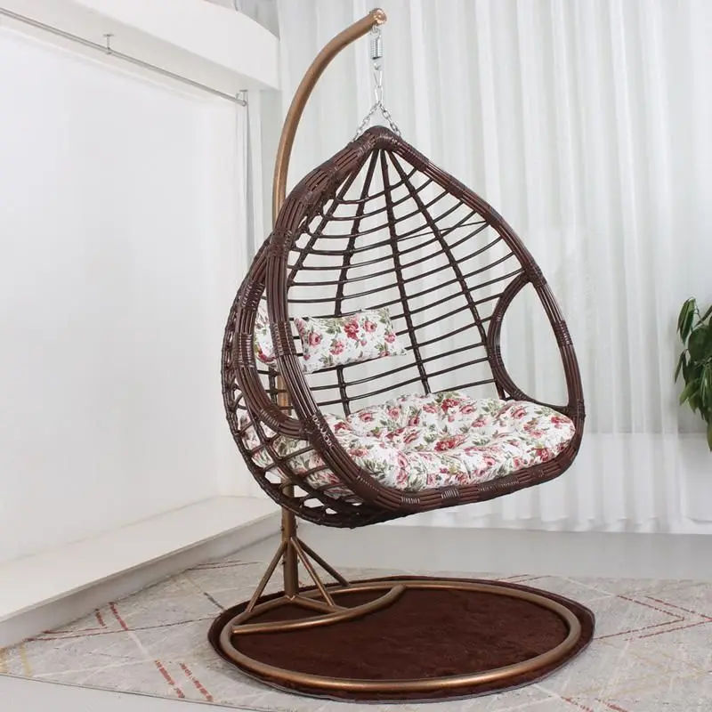 

Double imitation rattan indoor outdoor balcony Internet celebrity hanging basket Bird's nest Lazy rough rattan outdoor cradle