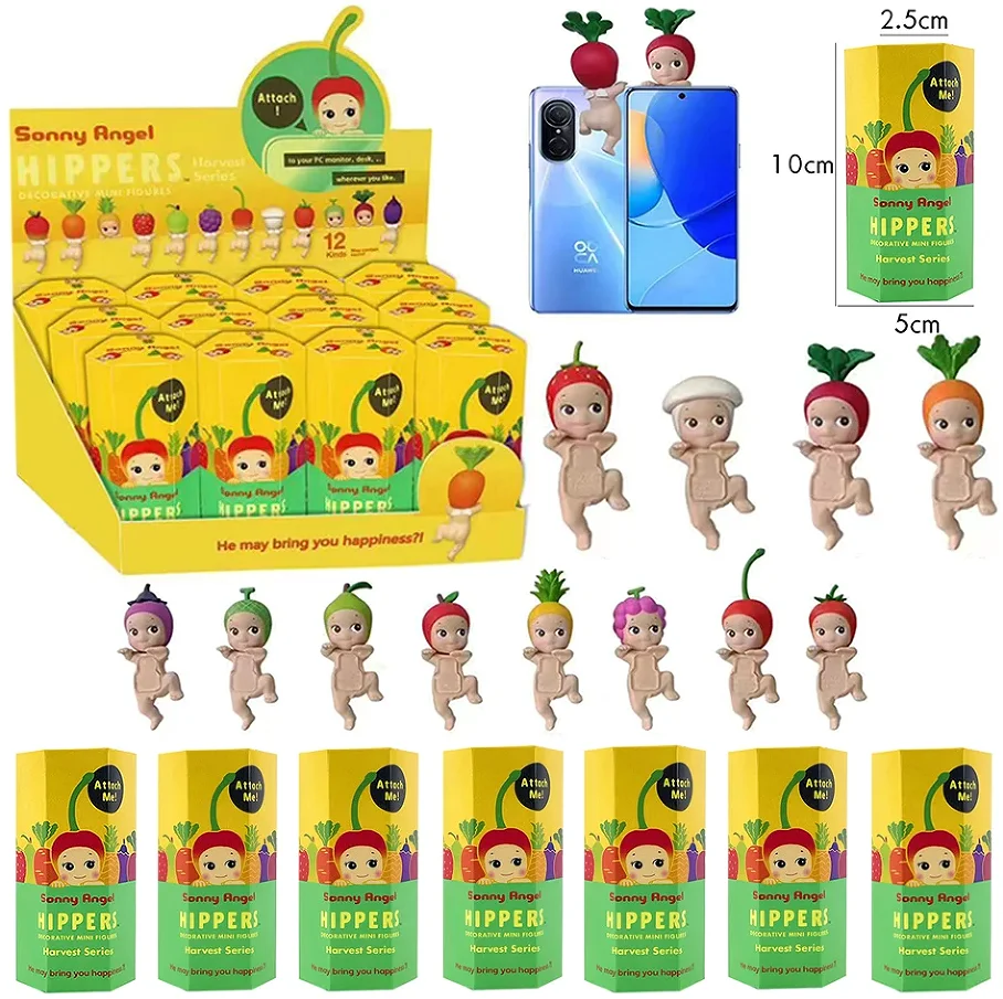 Sonny Angel Blind Box 20th Anniversary hippers looking back Fruit And Vegetable Anime Figures Ornaments Dolls Fans Children Gift