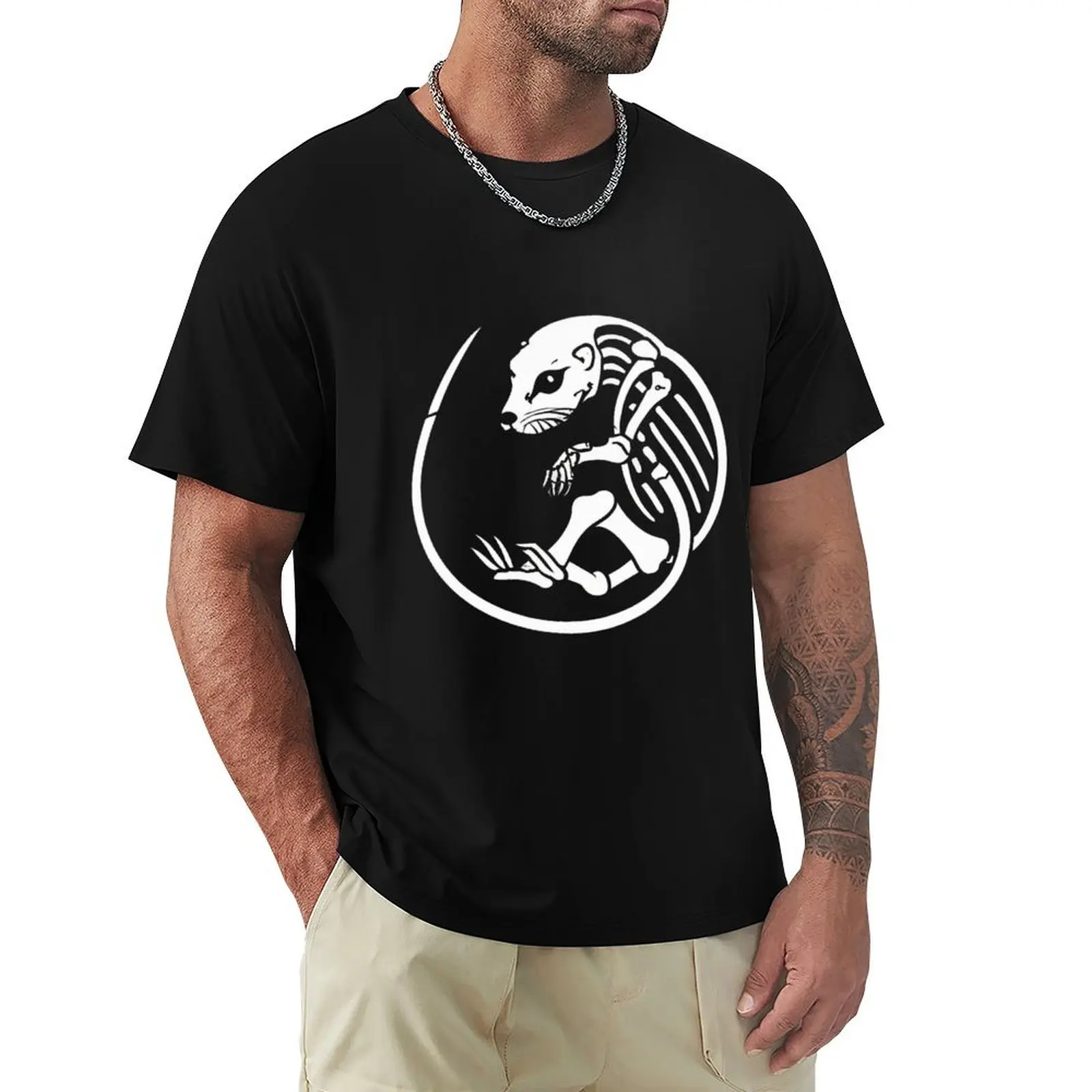 Otter skeleton T-Shirt Big and Tall Gym T-Shirt