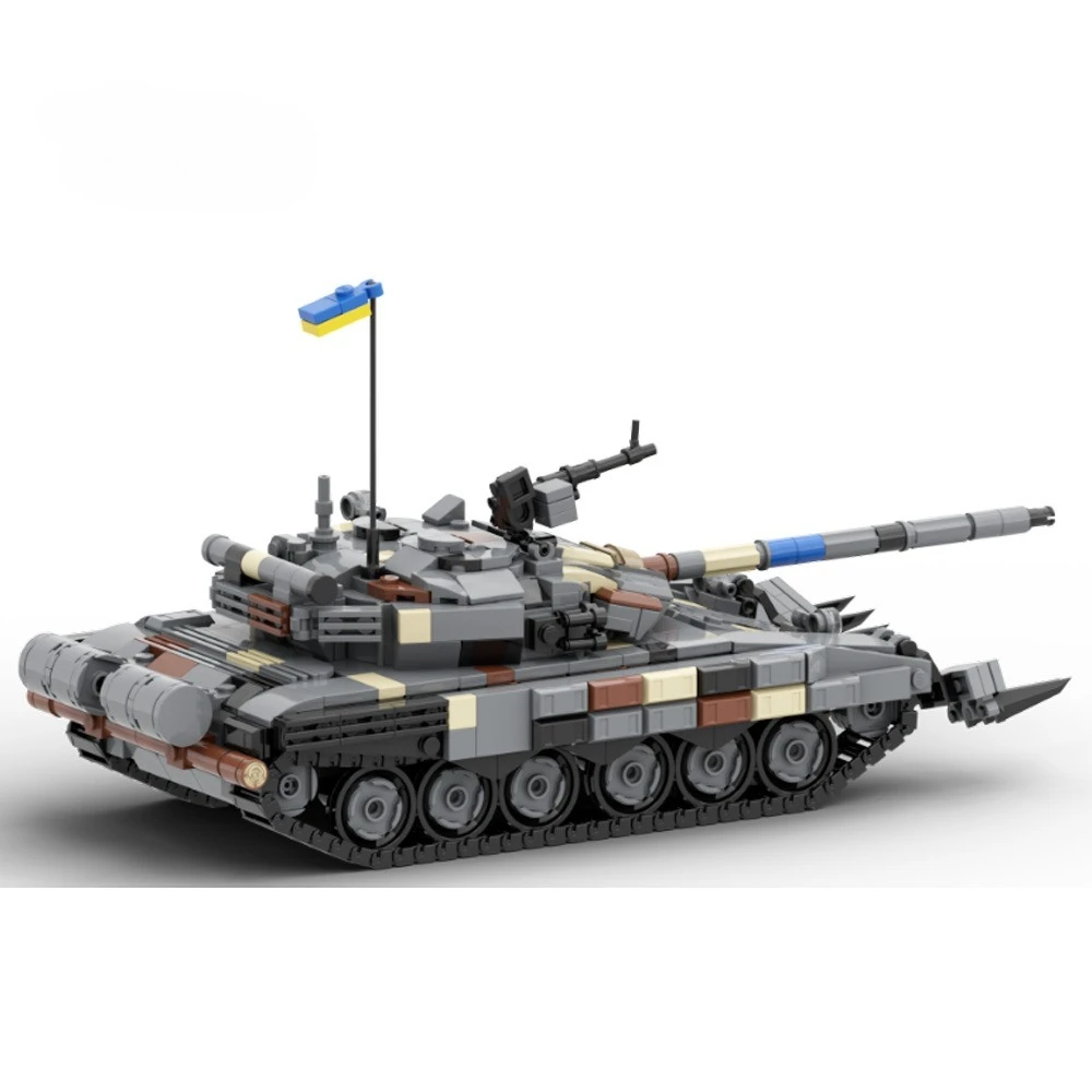 Segunda guerra mundial série militar T-72 tanque pesado bloco de construção MOC-157653 tanque decoração montagem dominó tipo modelo puzzle brinquedos