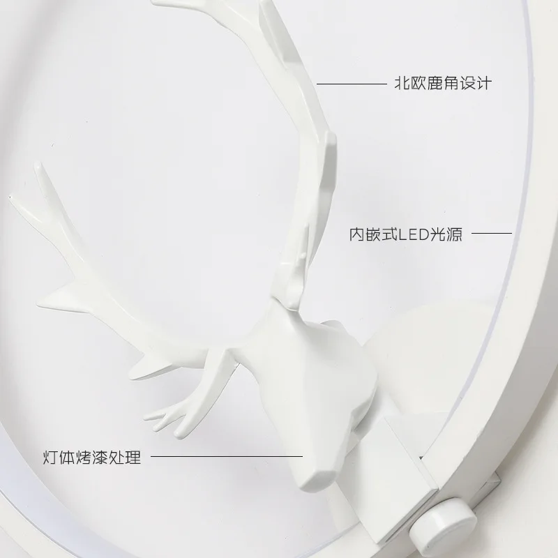 Round Night LED Wall Bracket Luzes, interior Ferro Animal Lâmpadas, corredor e corredor, luzes de entrada, Home Decor