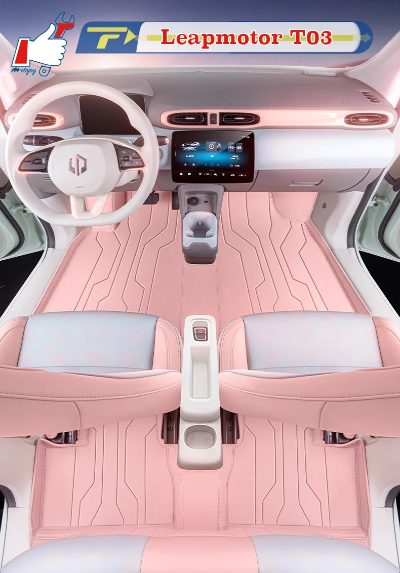 

Автомобильный напольный коврик с левым рулем для Leapmotor T03 2020-2024, коврик для ног с полным поверхностным приводом, напольный ковер, водонепроницаемый коврик