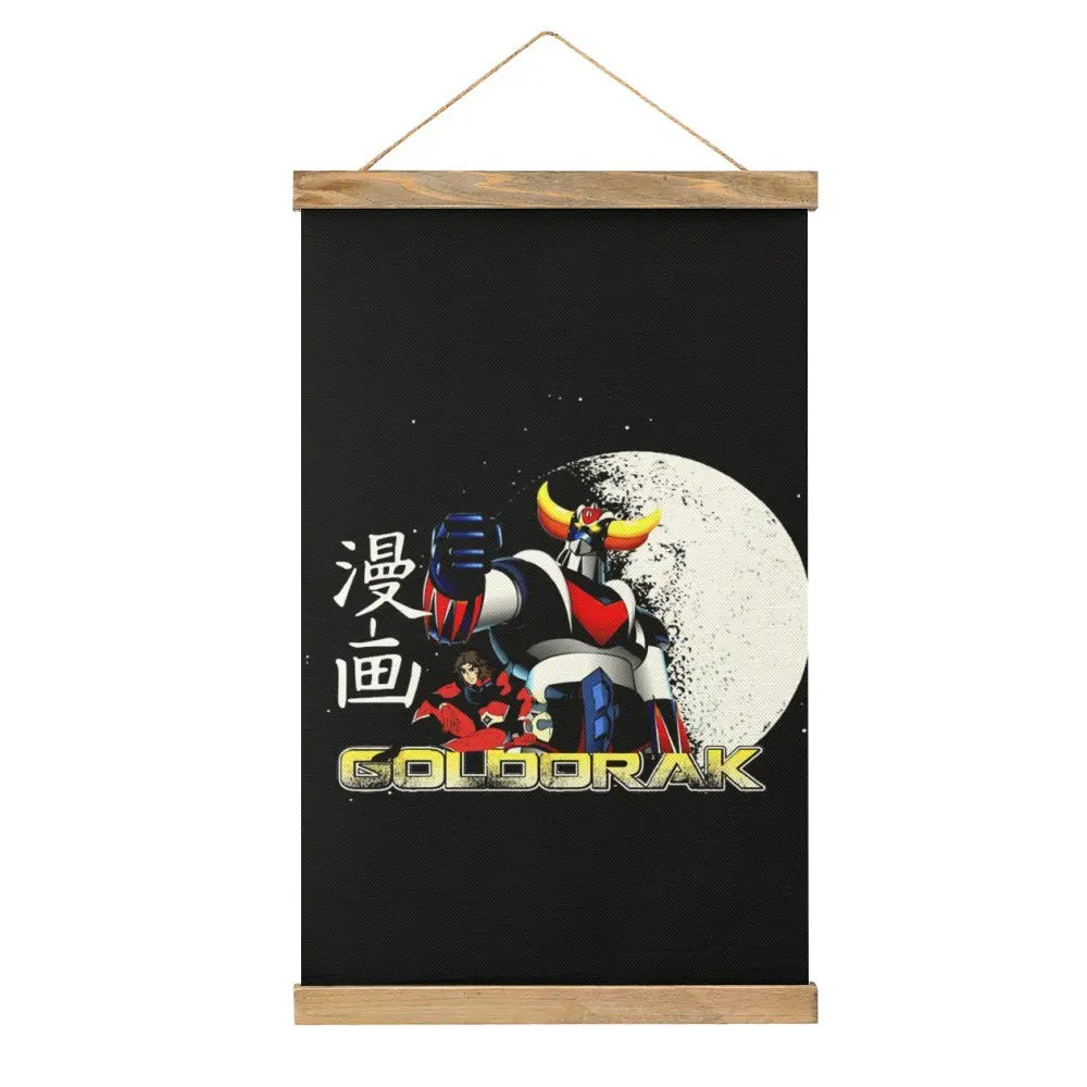 Cute Manga Goldorak Classic Canvas Hanging Picture Wall Decoration Geek Bedroom   Painting Style Decorate