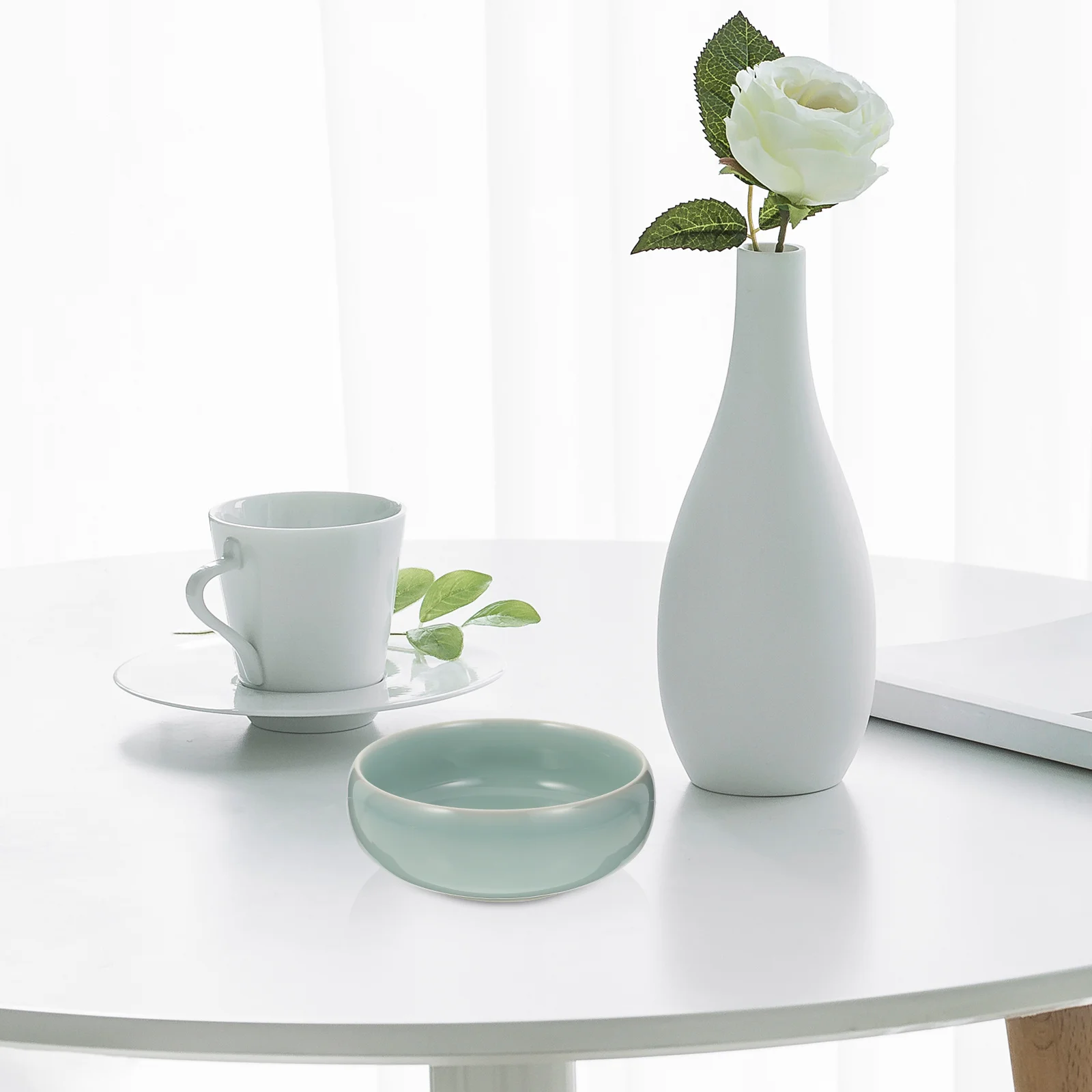 

1Pcs Porcelain Ink Brush Washer Fine Craftsmanship Multi-Functional Ink Pool for Chinese Calligraphy Supplies Creative Water