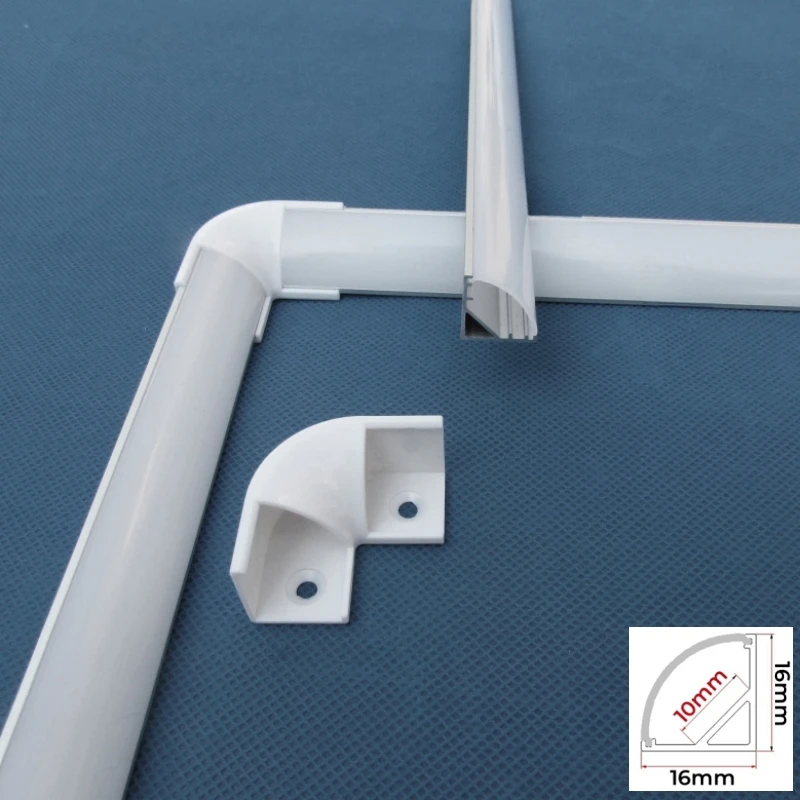 10pcs/lot 90°/180° Angle Plastic Connector For V/U-shape LED Aluminum Profile Channel Inner/Outer Corner Bracket Bar Lamp Holder