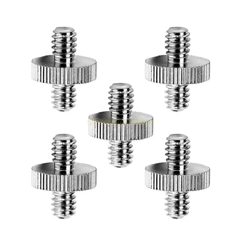 F62C 5 шт. Мужчина 1/4 "до мужчин 1/4" резьбого винтового адаптера двойной для конвертации головки