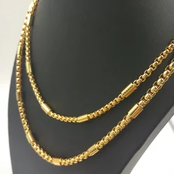 Necklace Men Stainless Steel Choker Women Hip Hop Chain Necklaces Male Accessories Fashion Wholesale on The Neck