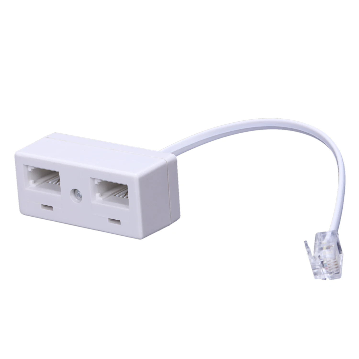 A46U RJ11 Plug to Dual UK BT Telephone Socket Convertor