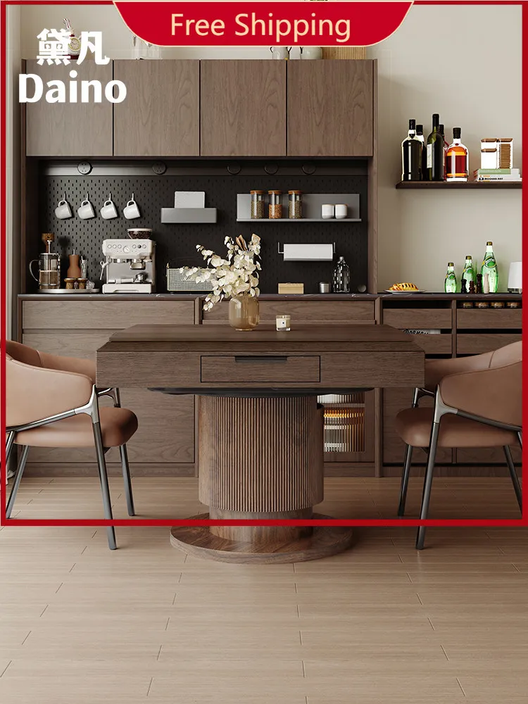 

Обеденный стол в средневековом стиле из массива дерева, автоматический, многофункциональный, для дома, с функцией маджонга и игры «Горки»