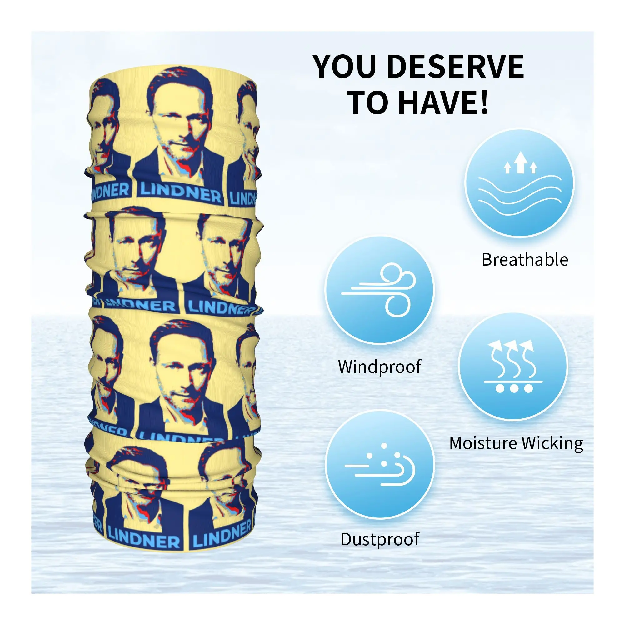 Legend Christian Lindner Minister Of Finance Bandana Neck Cover Printed Mask Scarf Warm Headwear Cycling Unisex Adult Breathable