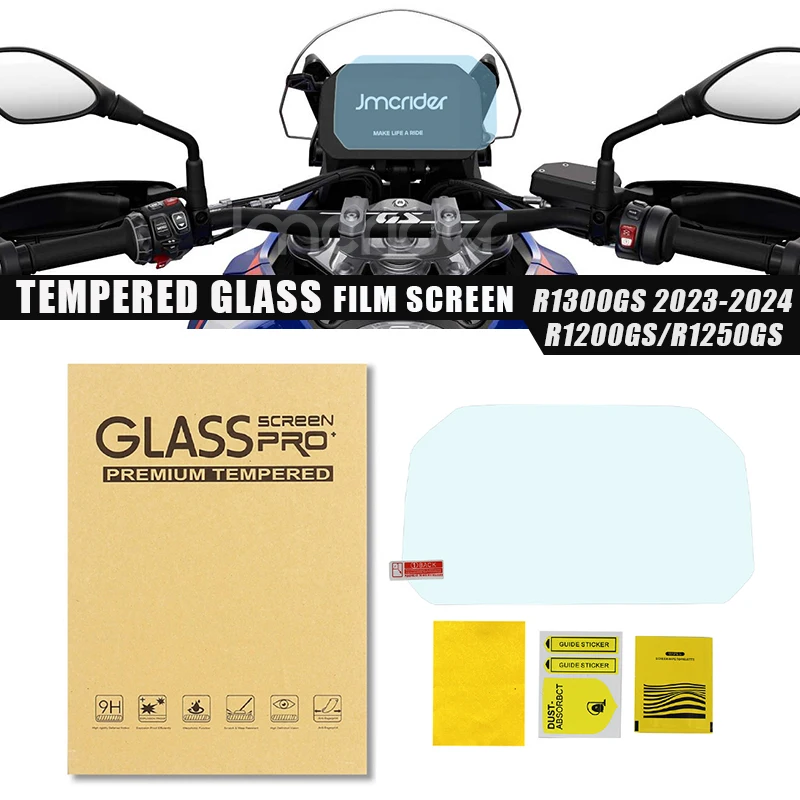 2024 Glass Tempered Dashboard Film For BMW R1300GS R1250GS R1200GS R 1300/1250/1200 GS Screen Protector Instrument Film