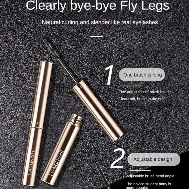 InjFiber-Mascara de maquillage, brosse ultra-fine, allonge les cils, étanche, séchage rapide, marron, noir, curling, 256, 1 pièce, 2 pièces