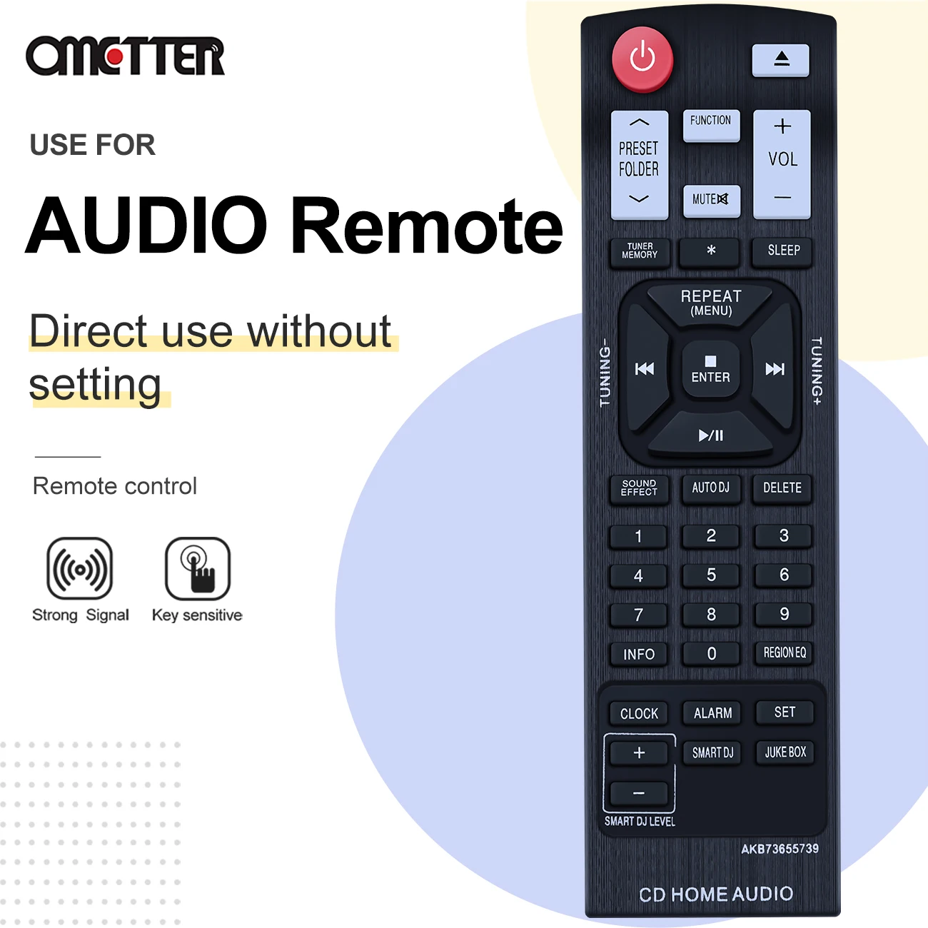 Telecomando muslimex adatto per LG Home Audio Stereo Mini sistema hi-fi CM4550 CM8430 CM9940 CMS4340 CMS4540 OM5541 OM7550