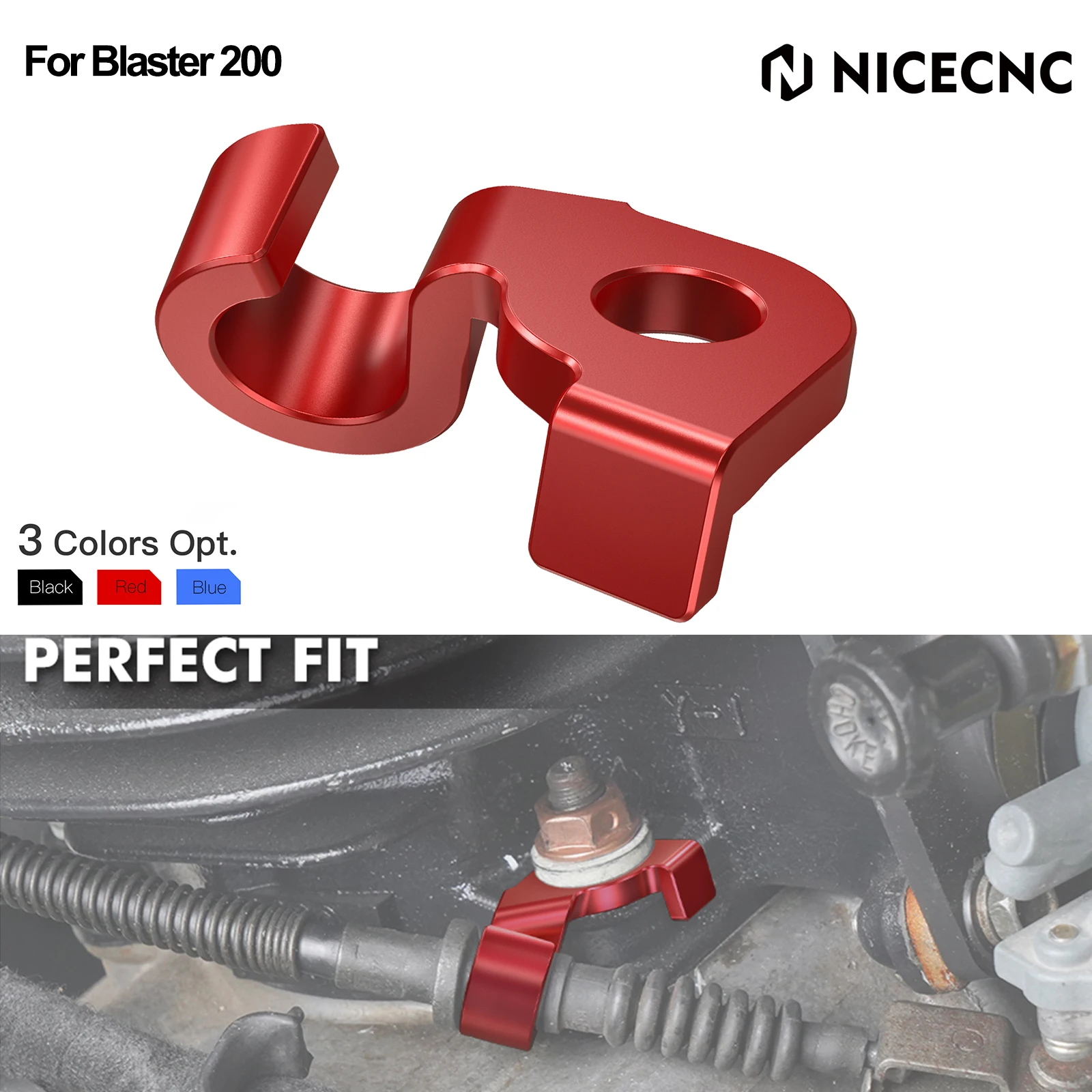 

NICECNC For Blaster 200 ATV Clutch Cable Bracket Holder For Yamaha Blaster 200 YFS200 1988-2006 YFS200SE Special Edition Parts