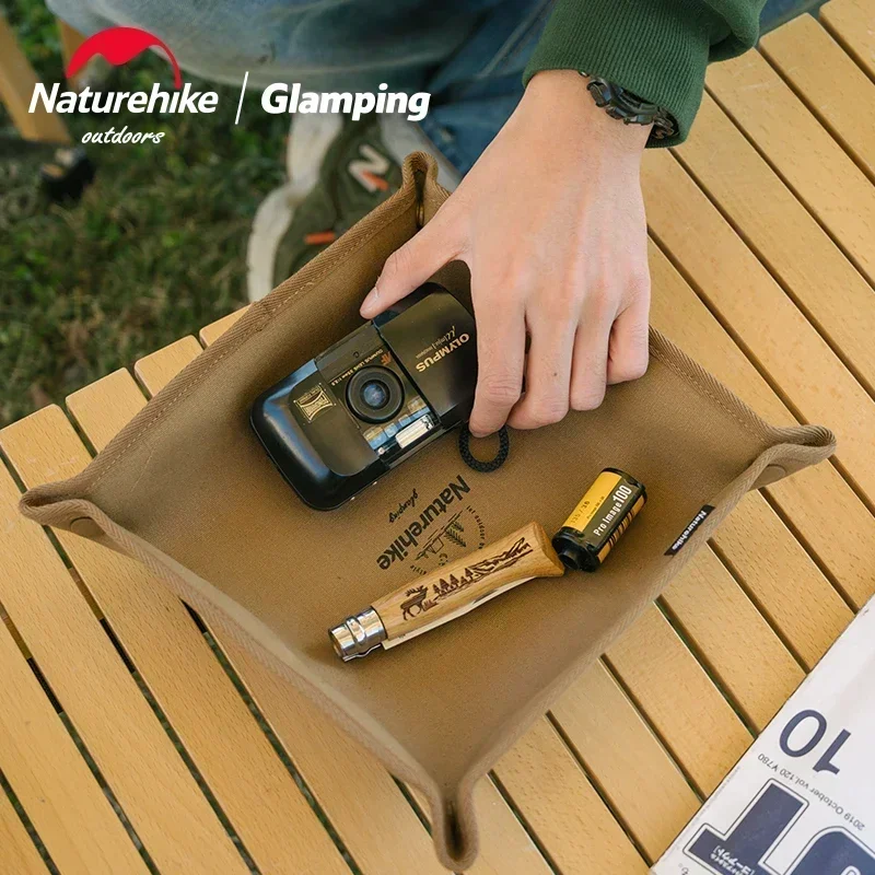 

Naturehike Холщовый ящик для хранения предметов первой необходимости Водонепроницаемый складной лоток-органайзер для путешествий Легкие аксессуары для походов