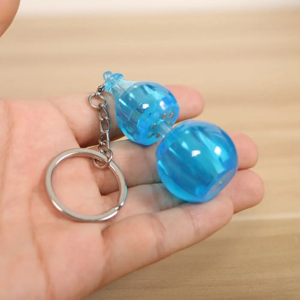 Creative Mini Fingertip Turning Gourd Key Chain Exquisite Lucky Car Key Ring Plastic Anti-loss Bag Pendant Decompression Toy