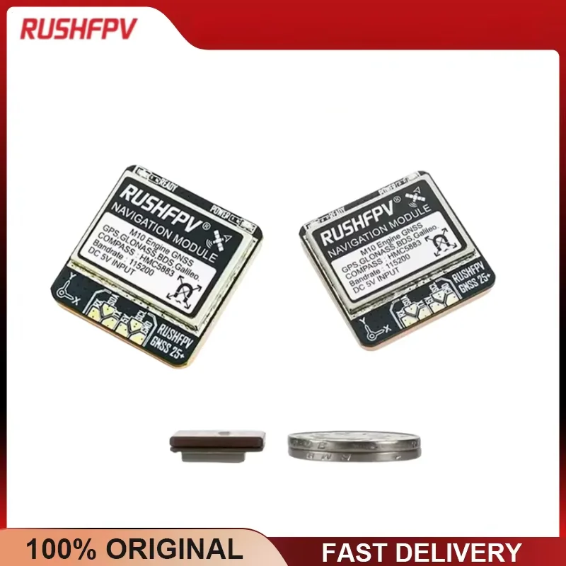 M10 GNSS GPS Module UBX NMEA Built-in Ceramic Antenna HMC5883 Compass 25x25mm for FPV Long Range Drone RUSHFPV