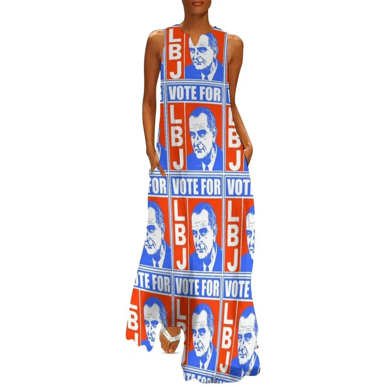 

VOTE FOR LBJ Long Dress Womens dresses dress party night ladies dresses for special occasions sexy dress for women