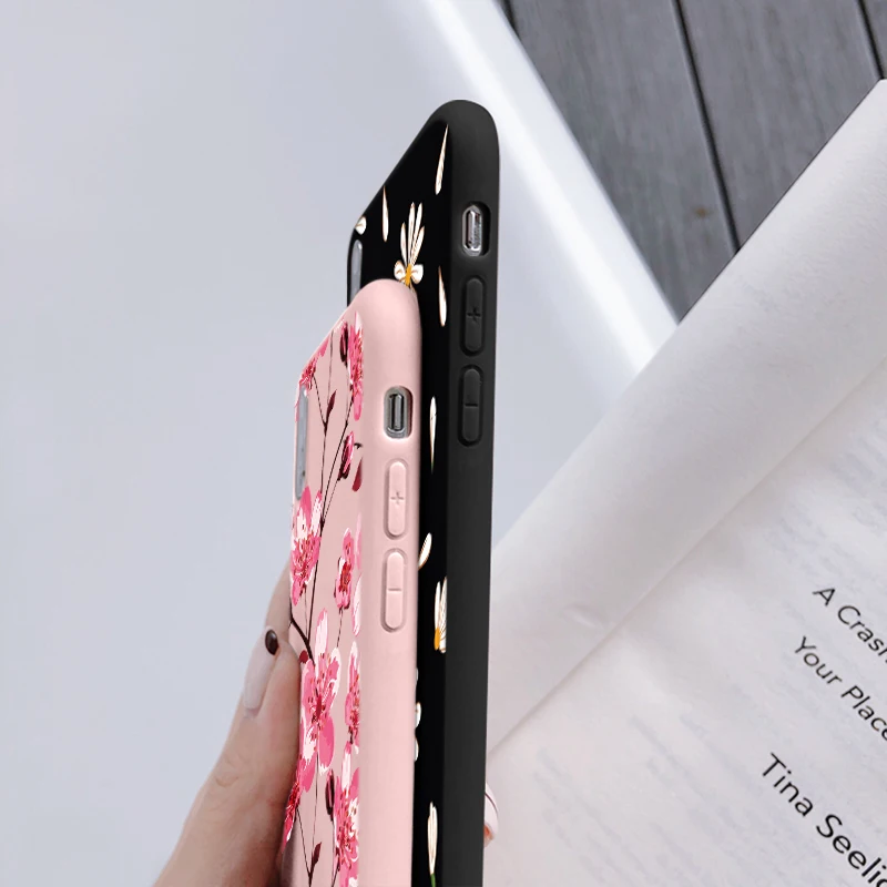 Rosa girassol caso de telefone para xiaomi mi 11 10t lite poco x3 nfc f3 m3 redmi nota 10 pro 10s 9 9S 9t 8t 9a 9c silicone tpu capa