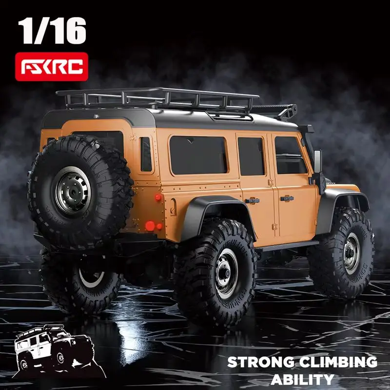 New HB R16 Series Brushless Version RC Cars 1/16 2.4G 4WD Off-Road Climbing Vehicle with LED Crawler Upgraded Cars Models Toys