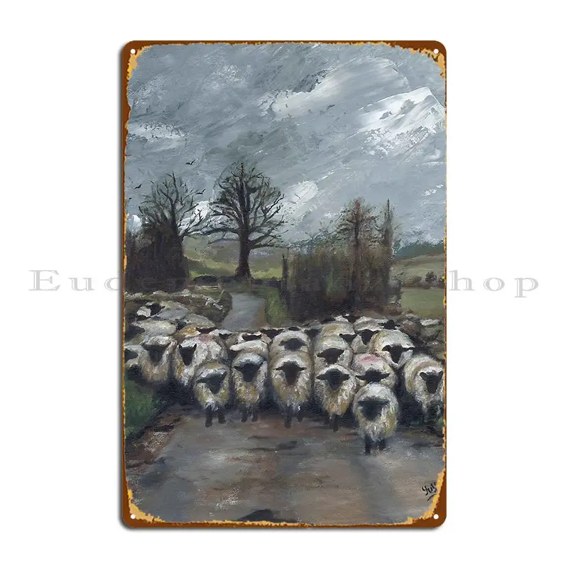 Ewe Shall Not Pass Metal Sign Rusty Party Bar Designing Wall Pub Tin Sign Poster