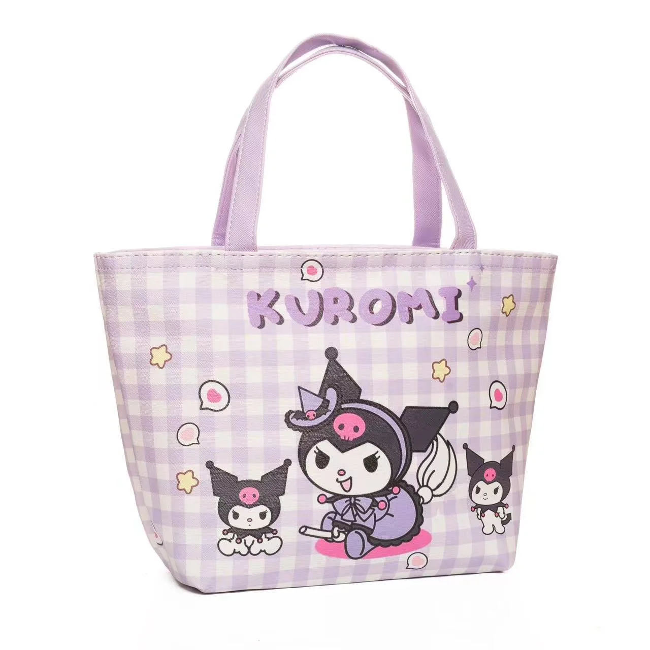 Sanrio Cinnamoroll Handbag Kuromi Melody Hello Kitty Portable Waterproof Lunch Box Bag Student Insulation Cold Storage Tote Bag