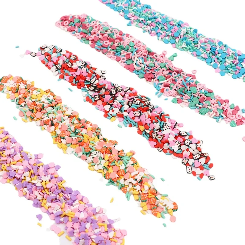 20g 5mm Polymer Clay SliceS Mix Fake Sprinkles Hot Clay Confetti DIY Making Crafts Plastic Klei Mud Particles Nail Art Decor