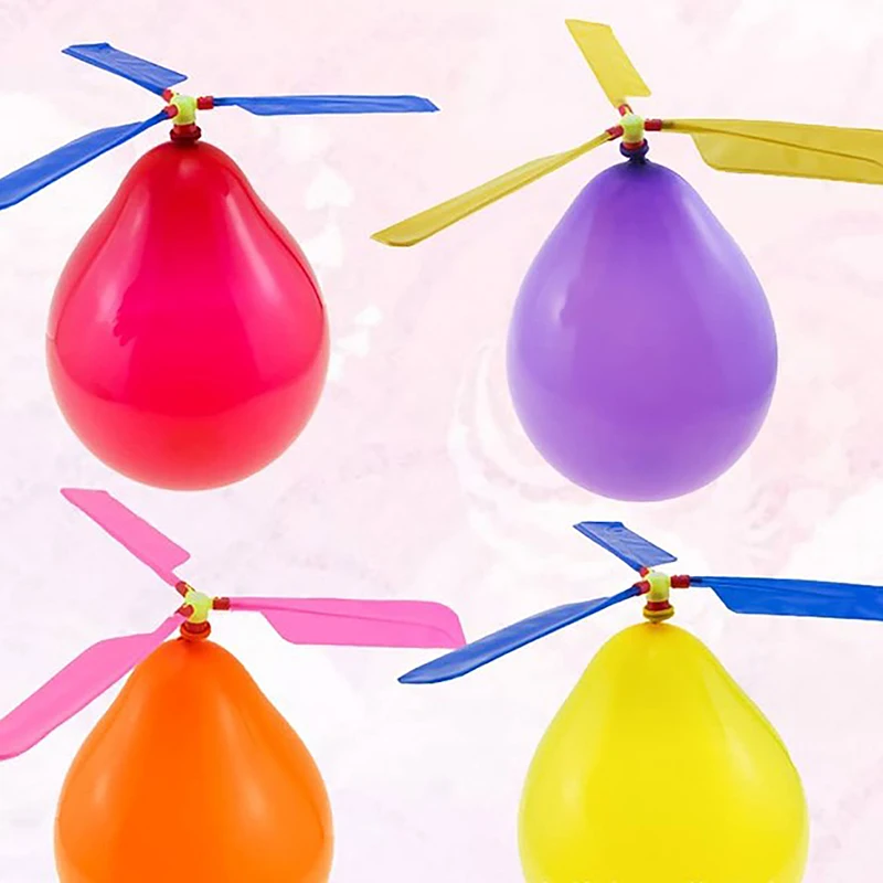 Helicopter Balloon Portable Outdoor Playing Flying Balloon Toy Birthday Party Decorations Kids Gift Party Supplies