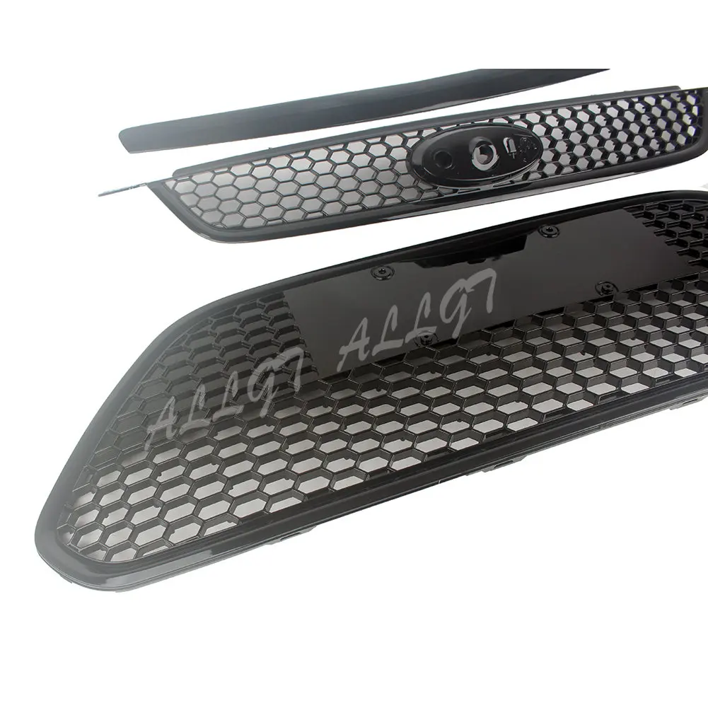 Upper Lower Grilles Bumper Honeycomb Front Cover Trim For Ford Focus 2009 2010 2011 2012 2013 2014 2015 Hatchback Sedan